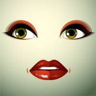 Emotional expression on face of cute girl Beautiful sad lady