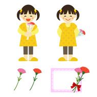 girl with flower on Mothers day N2