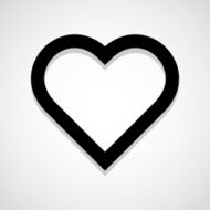 Heart icon great for any use Vector EPS10 N7