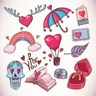 Doodle cartoon love collection N2