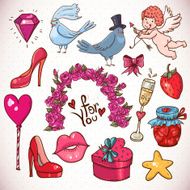 Doodle cartoon love collection N3