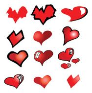 Set of hearts N12