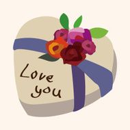 Valentine&#039;s day theme presents elements vector N10