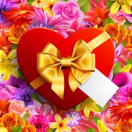 Red heart shaped