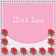 Frame with hearts - vector image N2