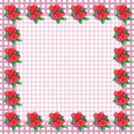 Frame with hearts - vector image N3