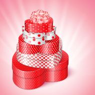 Pile of heart shaped gifts