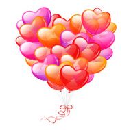 Colorful Heart Shaped Balloons