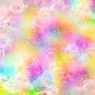 Abstract flower background with vibrant color tones
