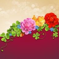 Background with roses N3