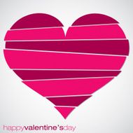 Love heart Valentine&#039;s Day card in vector format N4