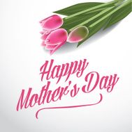 Happy Mother&#039;s Day tulips design