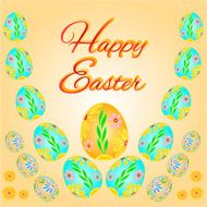 Easter eggs vector
