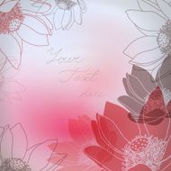 Vector Floral card with place for your text N3