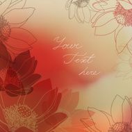 Vector Floral card with place for your text N4