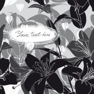 Vector Floral card with place for your text N14