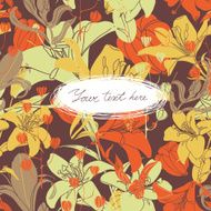 Vector Floral card with place for your text N18