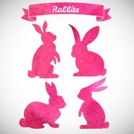 Set of Easter rabbits N3