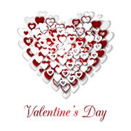 Valentines Day red Heart Design