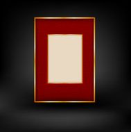Red and gold luxury background N2