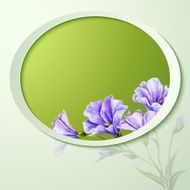 Spring flowers invitation template card N27