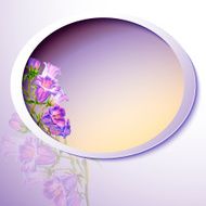 Spring flowers invitation template card N30