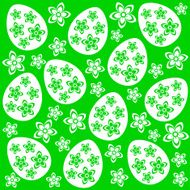 Easter seamless background green