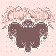 Beautiful pink floral background
