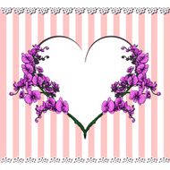 Card with heart and flowers in the centre N2