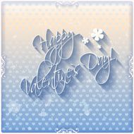 Grunge Happy Valentine`s Day hand lettering card background hearts pattern N2