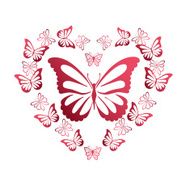 Colorful background with butterfly N3