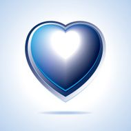 Vector - Blue heart