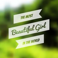 Vector typography on blur background N8