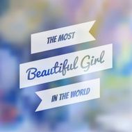 Vector typography on blur background N13