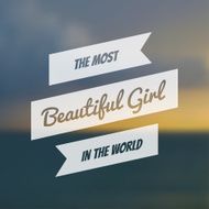 Vector typography on blur background N24