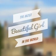 Vector typography on blur background N25