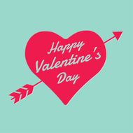 Vector happy valentines day card N10