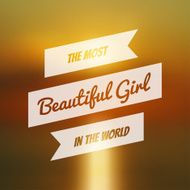 Vector typography on blur background N28