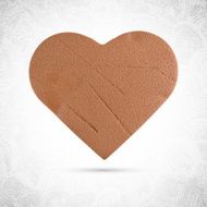 Heart shaped valentine chocolate cookie gingerbread