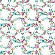 Spring watercolor pattern N2
