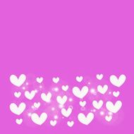 abstract white heart on pink background N2