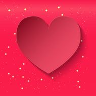 heart on a pink background