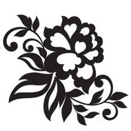 Vector flower ornament N2