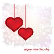 Valentines day card on background