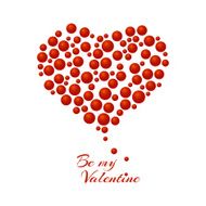 Valentines day card on pink background N5