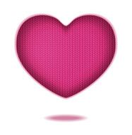Print of wool heart