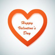 Happy Valentine's Day Vector Background with Heart Love Shape R N2