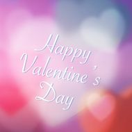 Happy Valentine&#039;s Day Vector Background with Heart Love Shape R N4