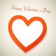 Happy Valentine's Day Vector Background with Heart Love Shape R N5