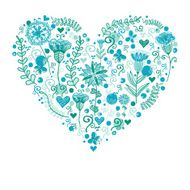 Heart made of flowers N7